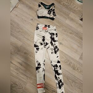 BUTI MVMNT Black and White Activewear Set
